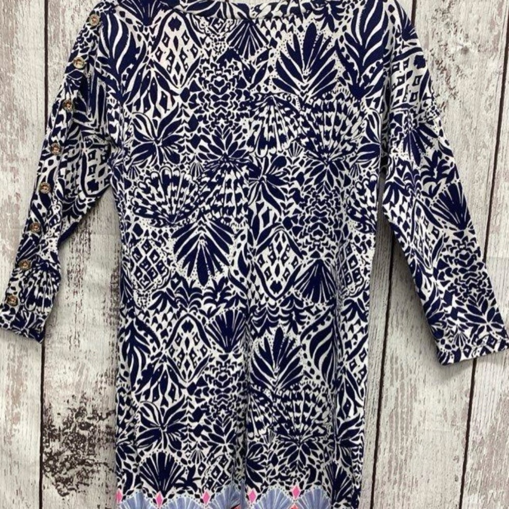 NWT Lilly Pulitzer Vivvy Dress, By Land or By Sea High Tide Navy - Picture 4 of 5